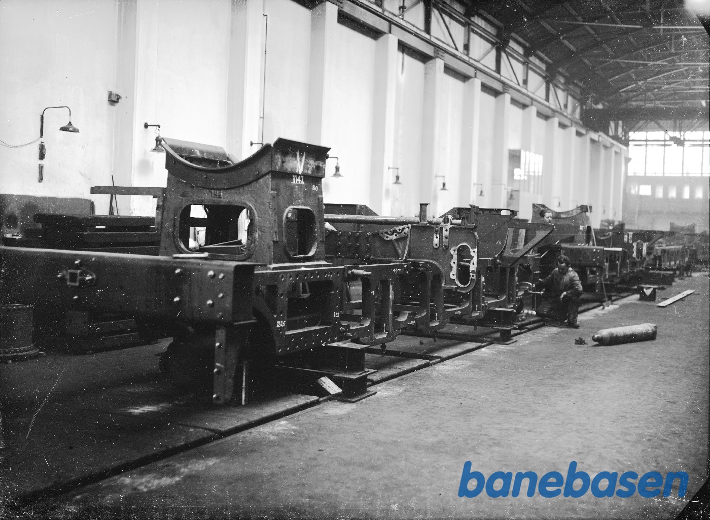 Rammemontage i lokoværkstedet TK 3 Rammemontage i lokoværkstedet TK 3