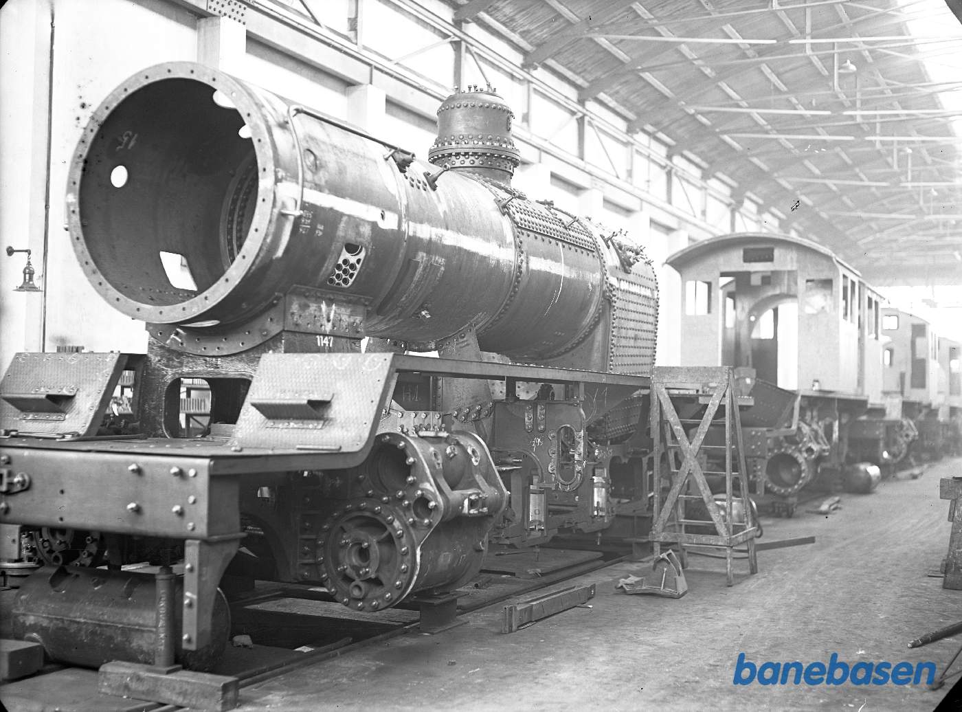 1 stk. kedel på ramme i lokoværksted