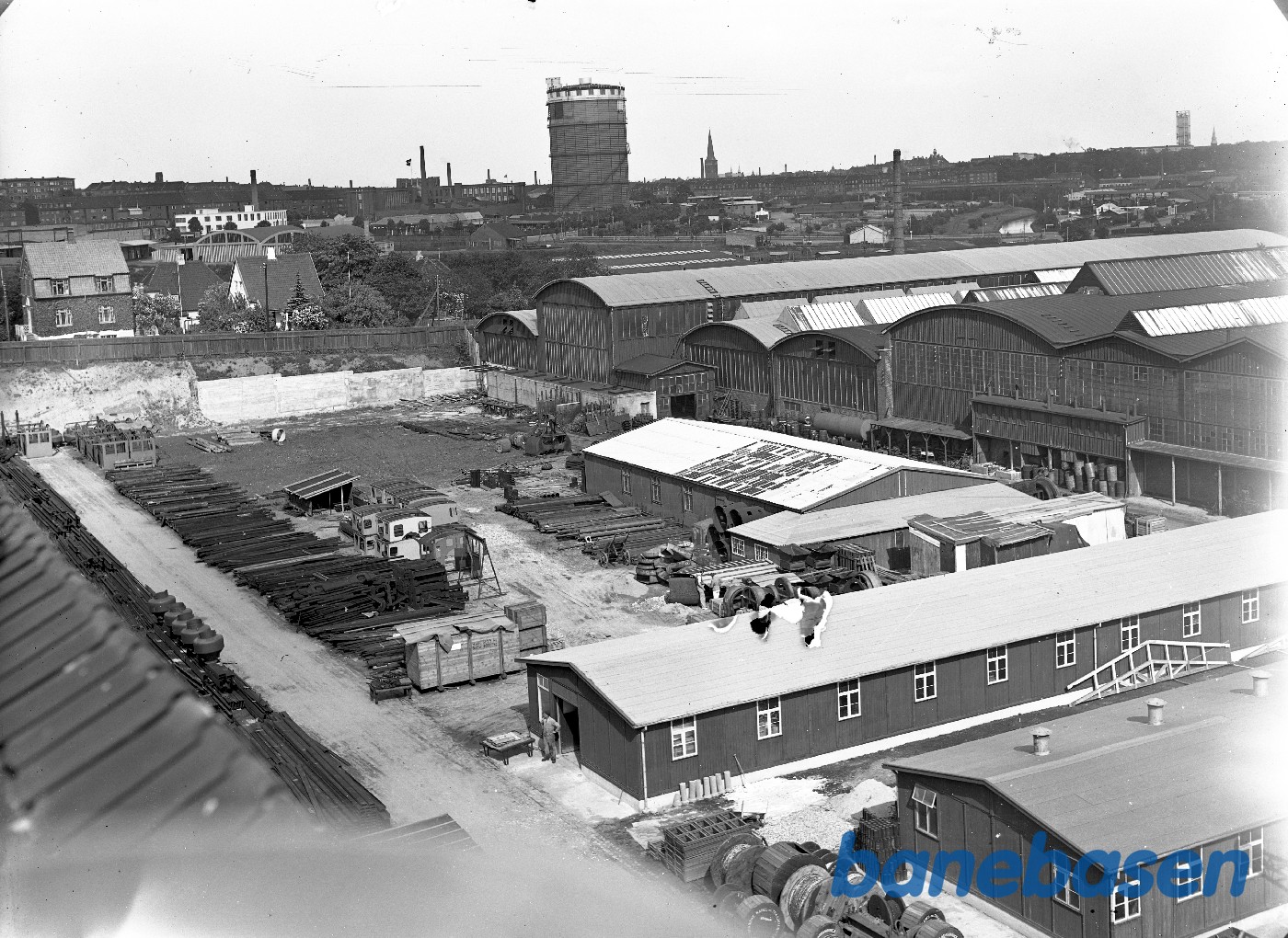 Fabriksgården fra centralens tag med bl.a 1149 Fabriksgården fra centralens tag med bl.a 1149