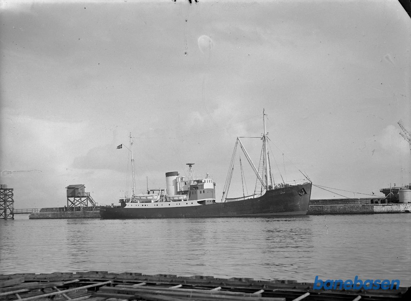 Fyrinspektionsskibet "Faros ved kaj i Aarhus