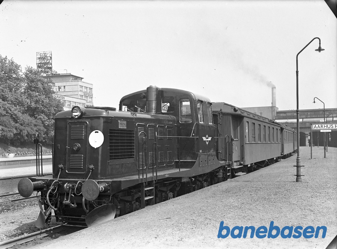 350 HK diesellok for HV. Prøvetog Aarhus H 350 HK diesellok for HV. Prøvetog Aarhus H