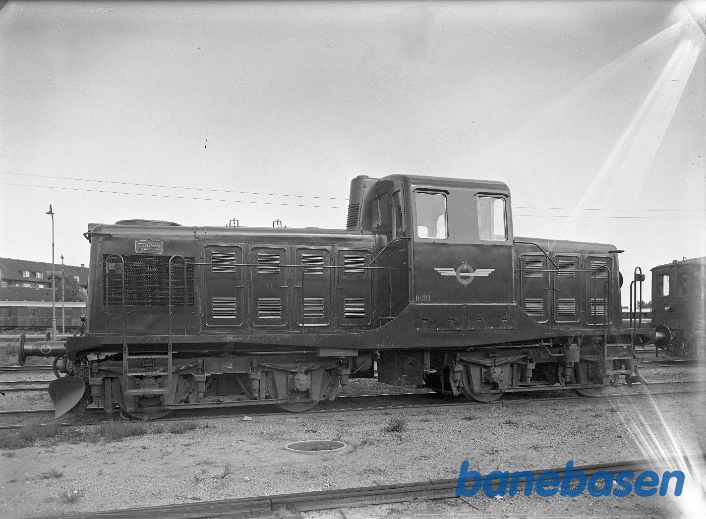 350 HK diesellok for HV. Prøvetog på Horsens st. 350 HK diesellok for HV. Prøvetog på Horsens st.