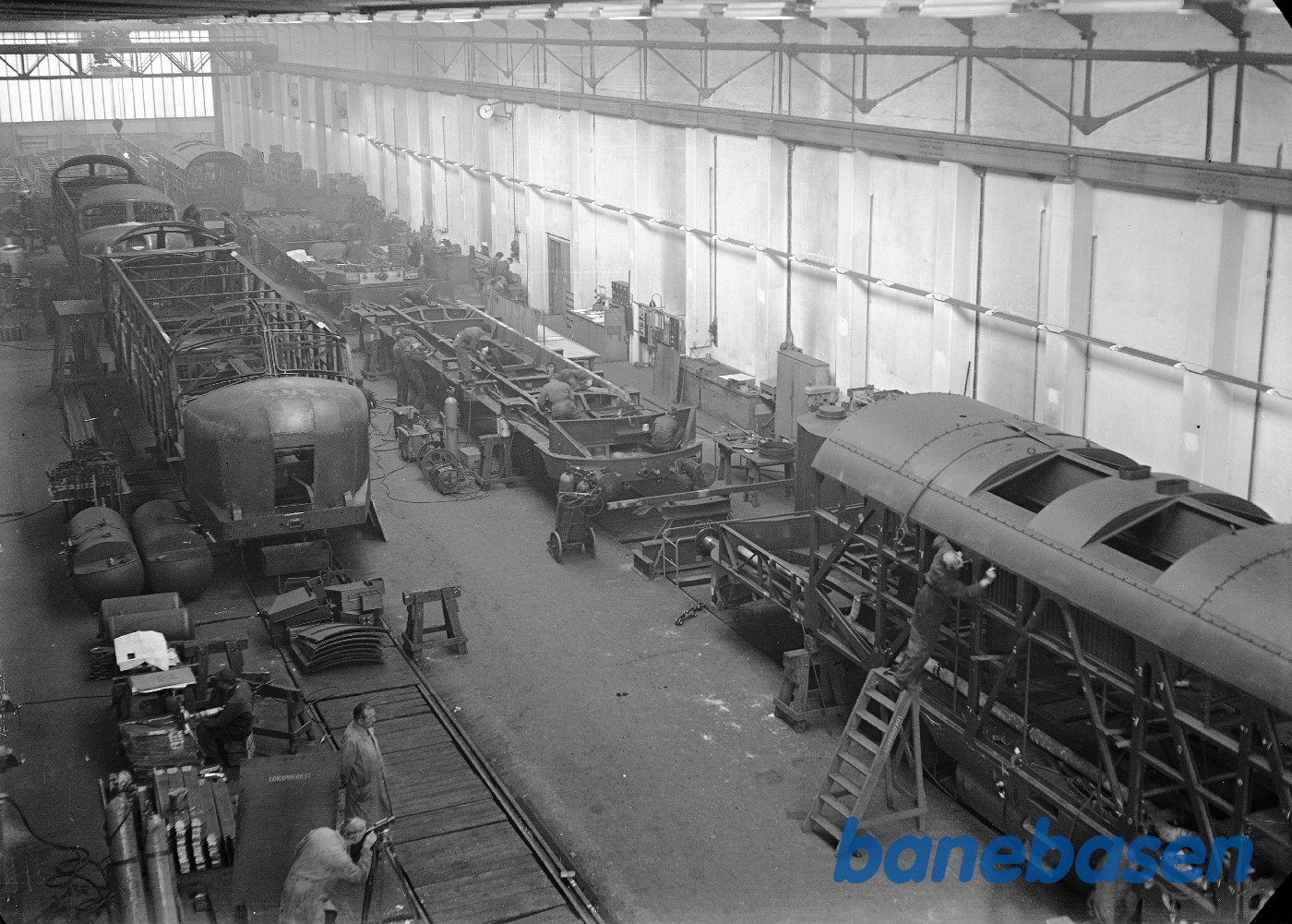 Interiør fra lokomotivværkstedet med MY Interiør fra lokomotivværkstedet med MY