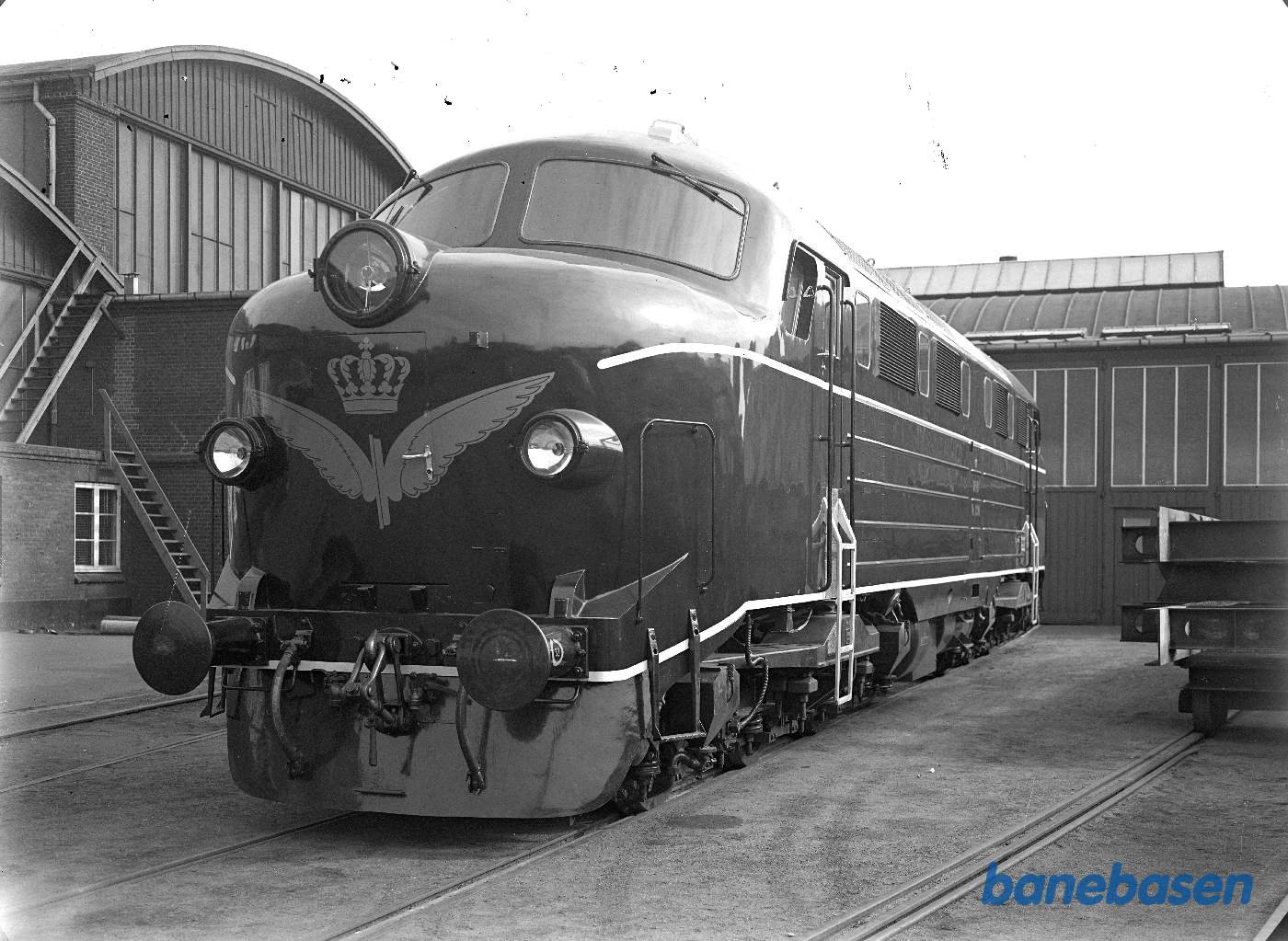 MY foran lokoværksted. Fontbillede MY foran lokoværksted. Fontbillede