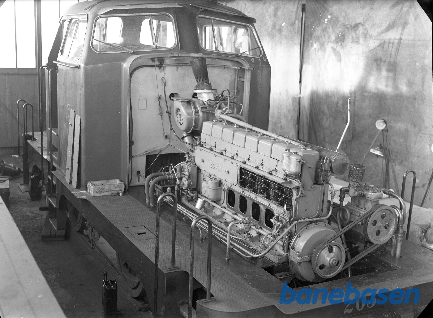 Opmåling af motor fra traktor 203 (MH) Opmåling af motor fra traktor 203 (MH)