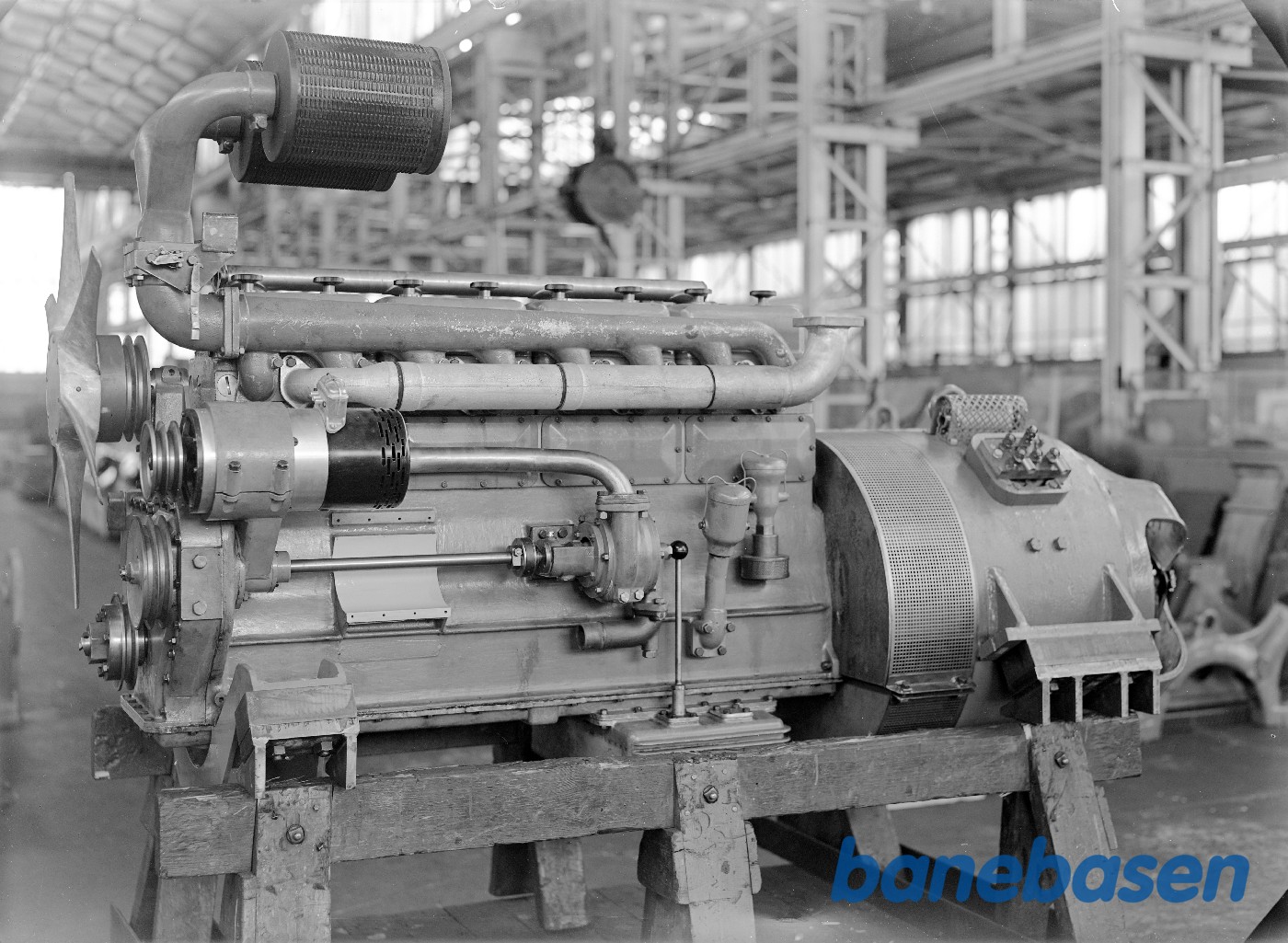 Dieselmotor D.M.8100 for roebanelokomotiv. Nakskov Dieselmotor D.M.8100 for roebanelokomotiv. Nakskov