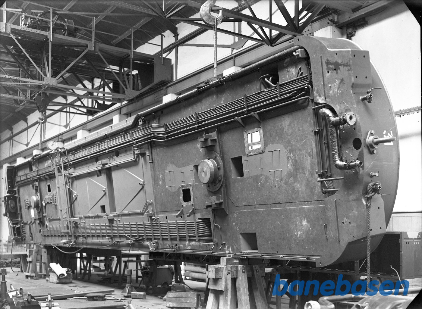 Ramme for MX under montage i lok værksted Ramme for MX under montage i lok værksted