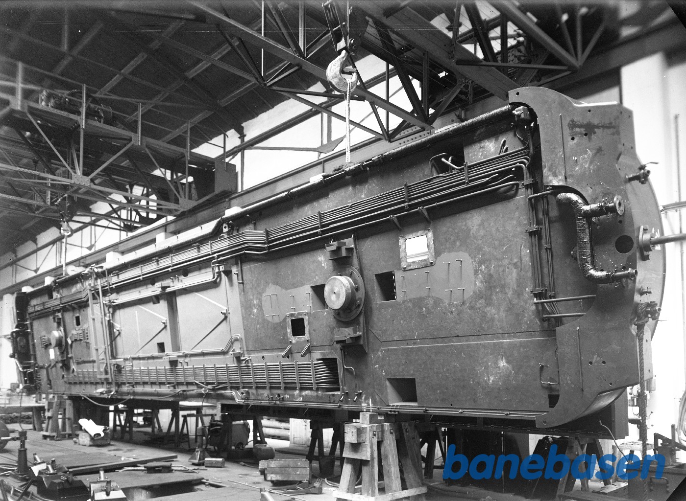 Ramme for MX under montage i lok værksted Ramme for MX under montage i lok værksted