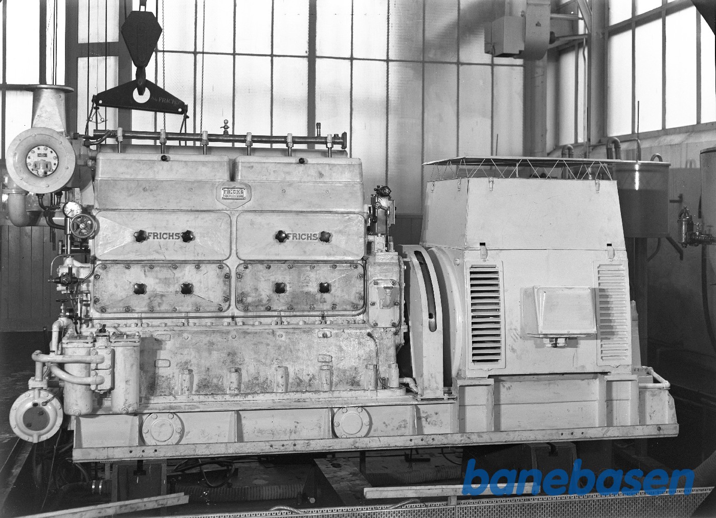 Dieselmotor klar til montage på Malmøfærgen Dieselmotor klar til montage på Malmøfærgen