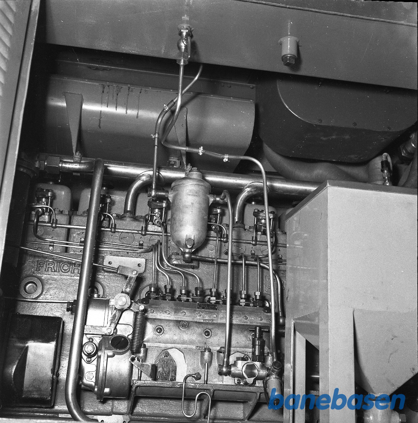 Detaljer på rør arrangement på roelokomotiver Detaljer på rør arrangement på roelokomotiver