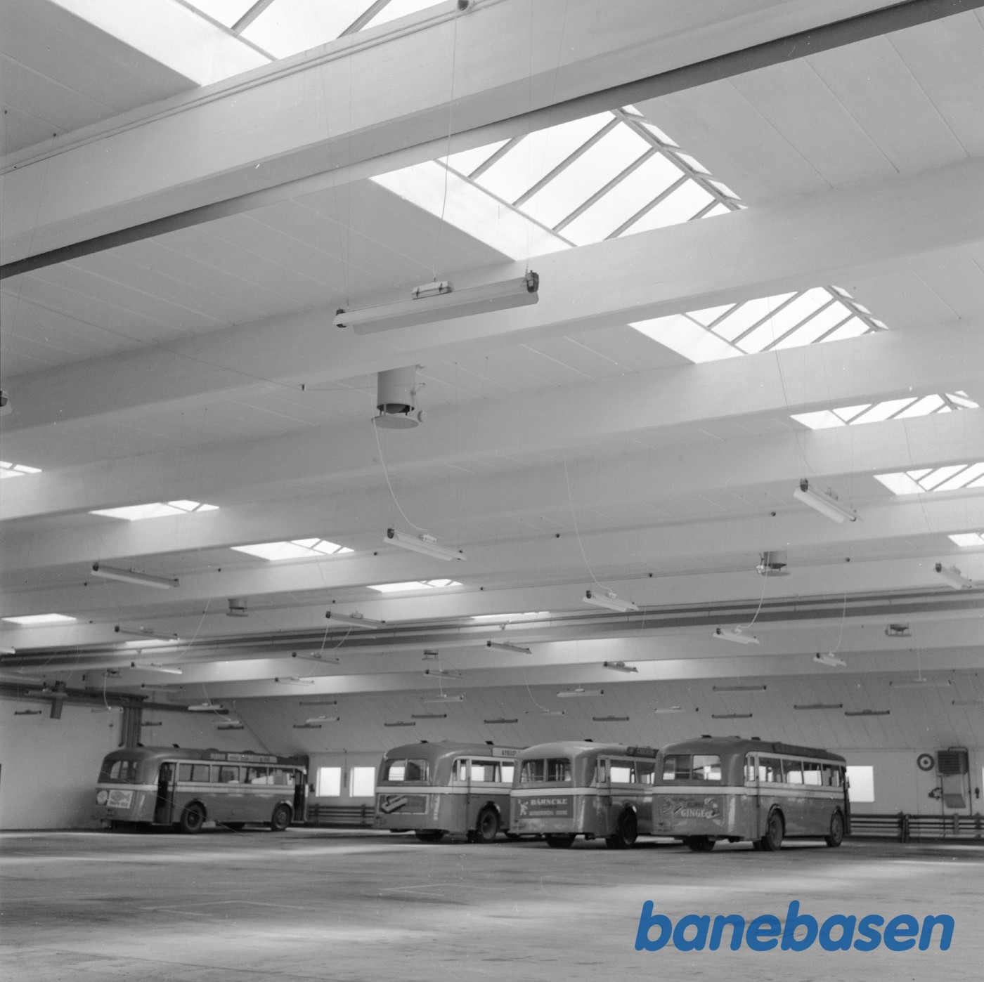 Garageanlæg for Aahus sporvejes busser under opførelse Garageanlæg for Aahus sporvejes busser under opførelse