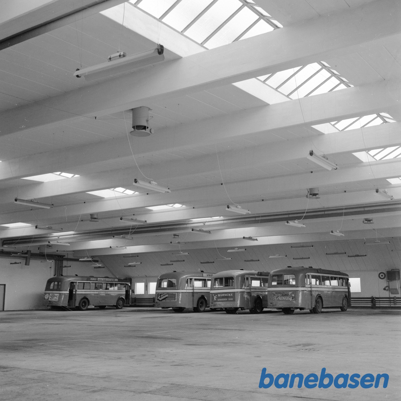 Garageanlæg for Aahus sporvejes busser under opførelse Garageanlæg for Aahus sporvejes busser under opførelse