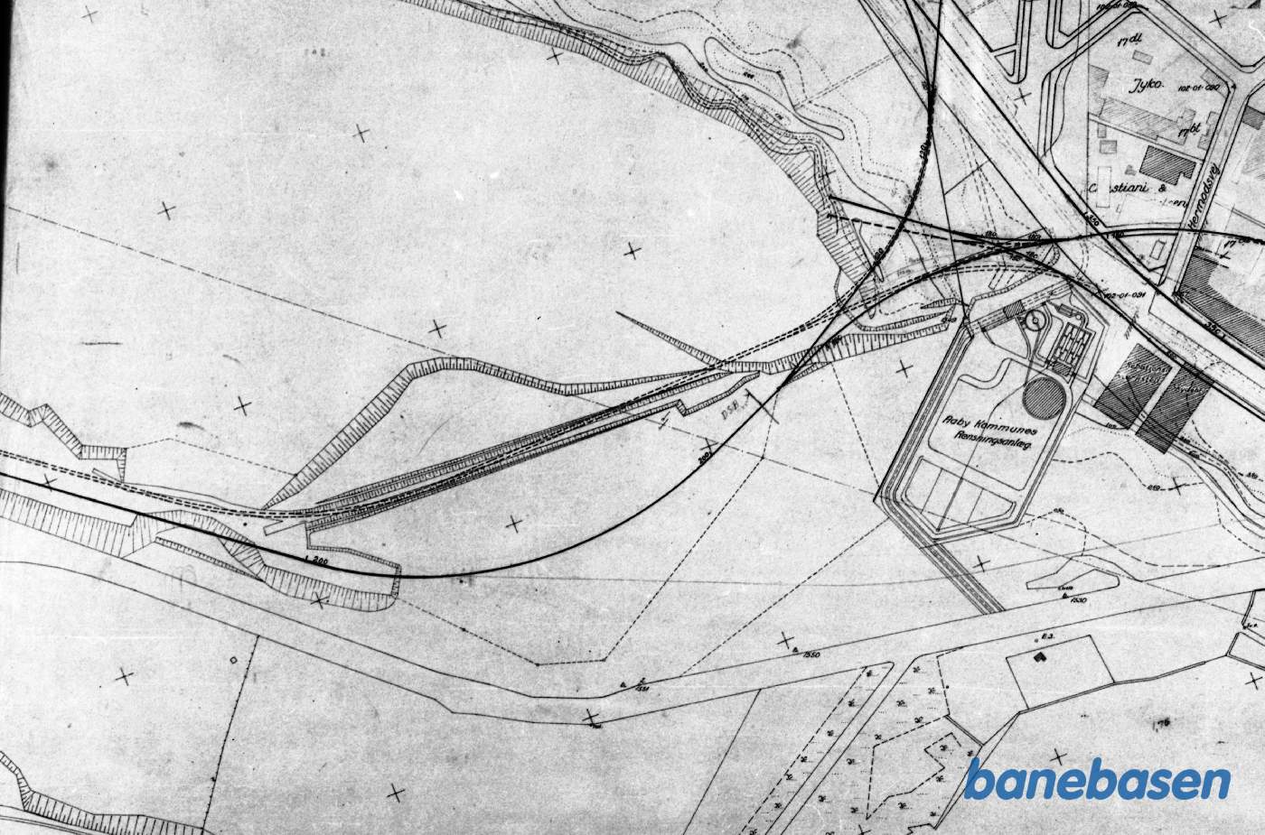 Matrikelkort for området ved Frichs