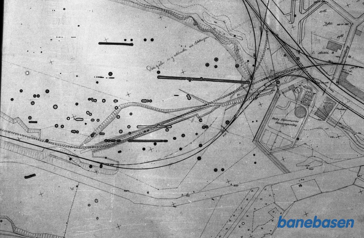 Matrikelkort for området ved Frichs
