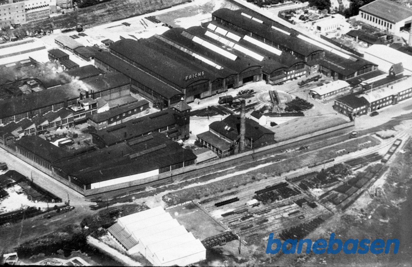Luftfoto af fabrikken Luftfoto af fabrikken