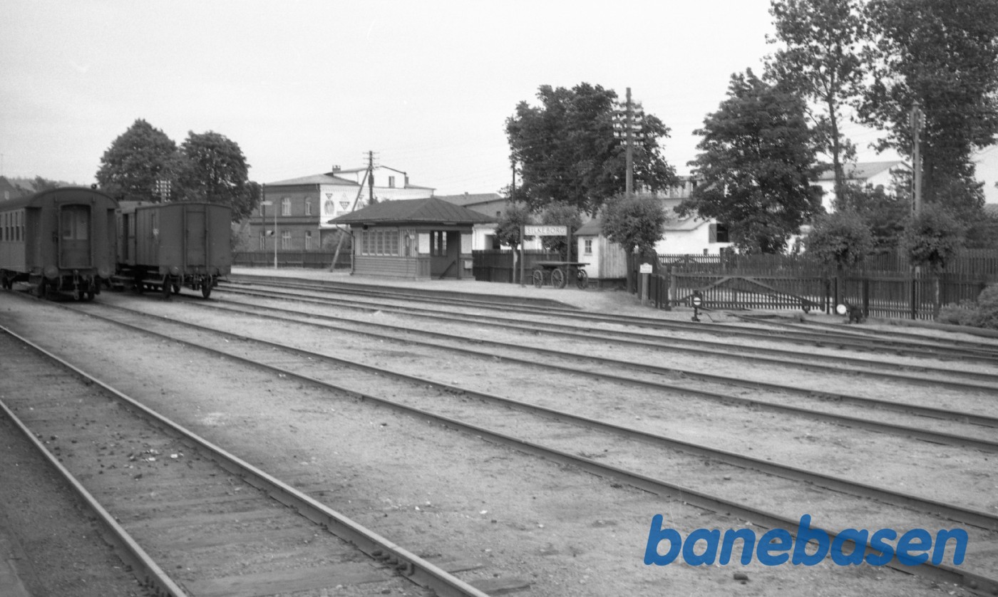HBS perronen på Silkeborg station HBS perronen på Silkeborg station