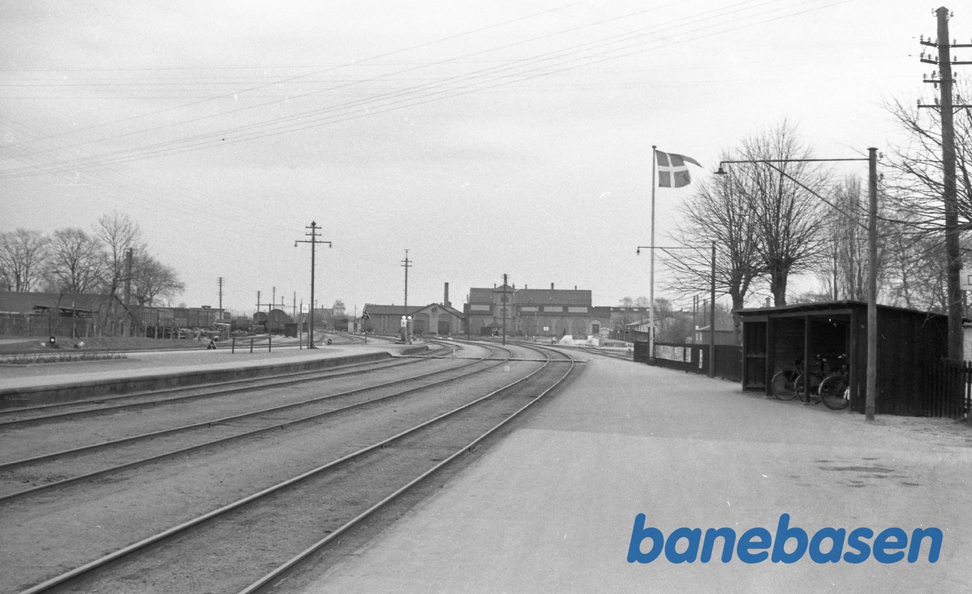 Maribo station. set fra øst Maribo station. set fra øst