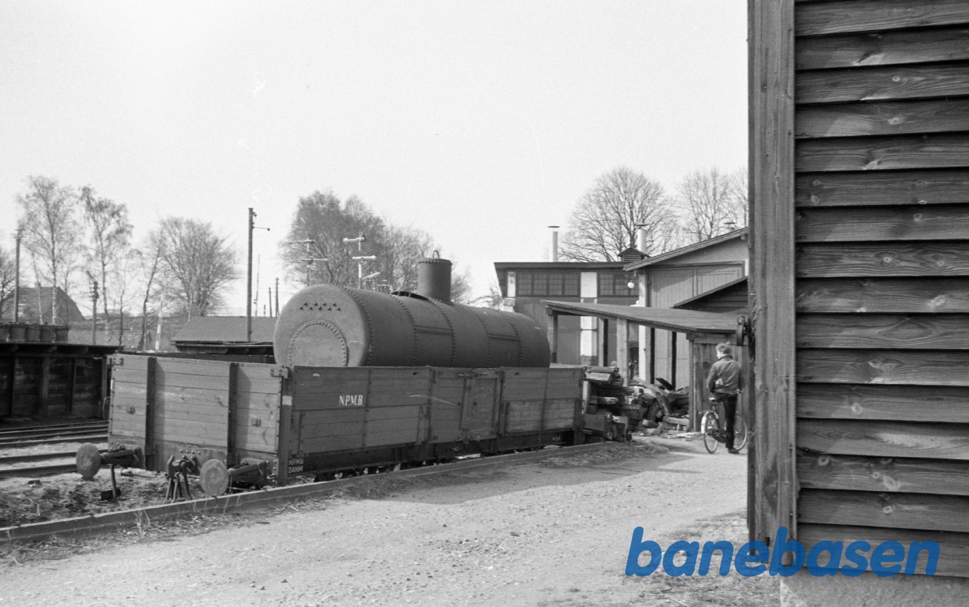 Præstø station. NPMB Pf 168 Sprøjtetog Præstø station. NPMB Pf 168 Sprøjtetog