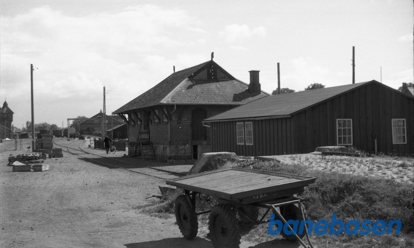 Rudkøbing station. Pakhuset Rudkøbing station. Pakhuset