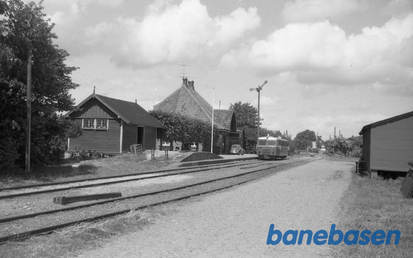 Lindelse station med Sm 1 Lindelse station med Sm 1