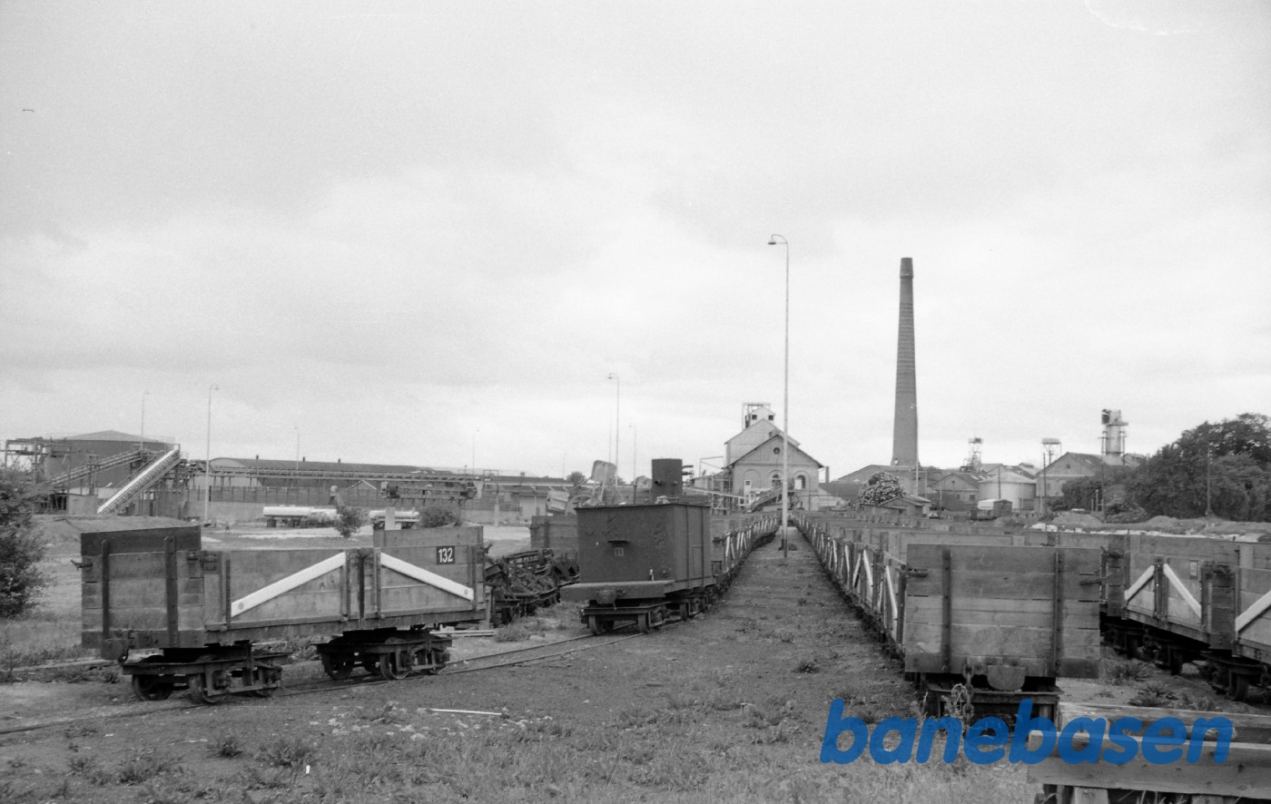 Assens vandværk med opstillede roevogne Assens vandværk med opstillede roevogne