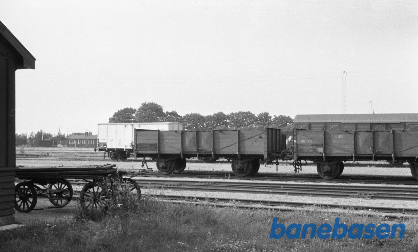Ringsted station. Åbne KRB vogne Ringsted station. Åbne KRB vogne