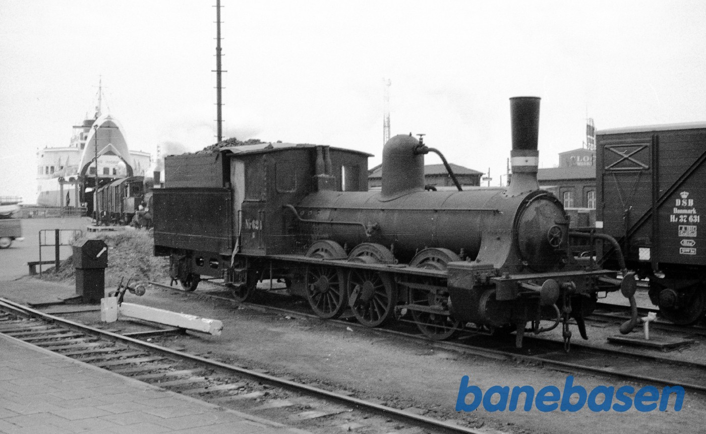 Korsør. Varmemaskine DSB G 624 Korsør. Varmemaskine DSB G 624