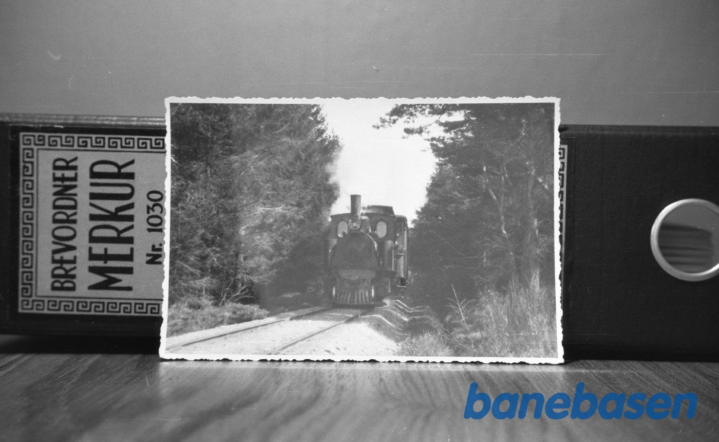 Billedet er angiveligt fra Nexø Lystskov (mellem Nexø station og Hundsemyre/Balka Strand trinbræt), hvor et af de oprindelige Jung-lokomotiver kommer kørende i 1930 Billedet er angiveligt fra Nexø Lystskov (mellem Nexø station og Hundsemyre/Balka Strand trinbræt), hvor et af de oprindelige Jung-lokomotiver kommer kørende i 1930