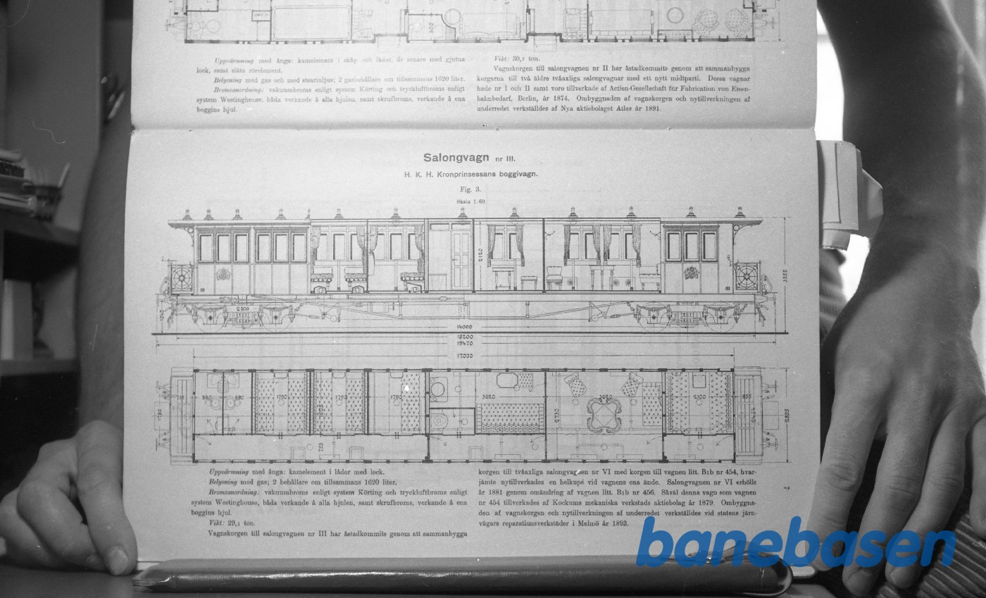 Tegning.Svenske Jernbanevogne Tegning.Svenske Jernbanevogne