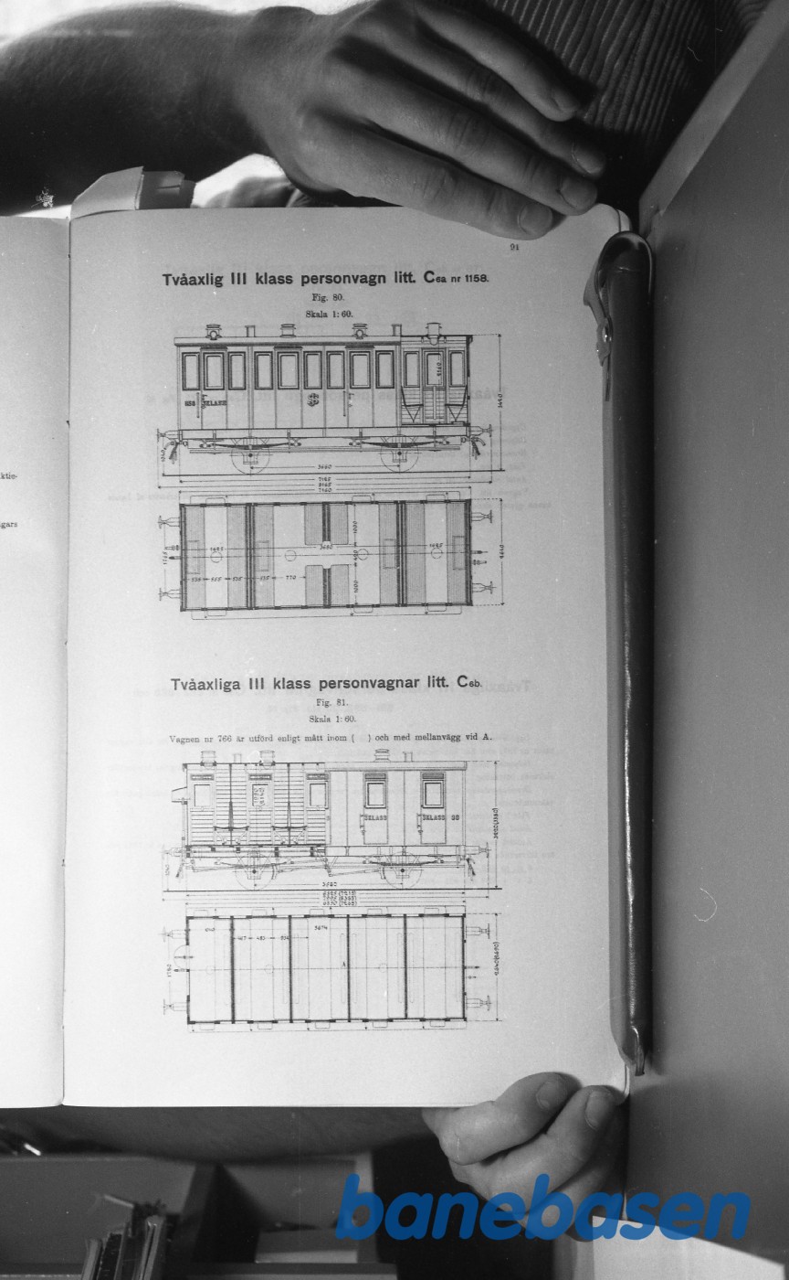 Tegning.Svenske Jernbanevogne Tegning.Svenske Jernbanevogne