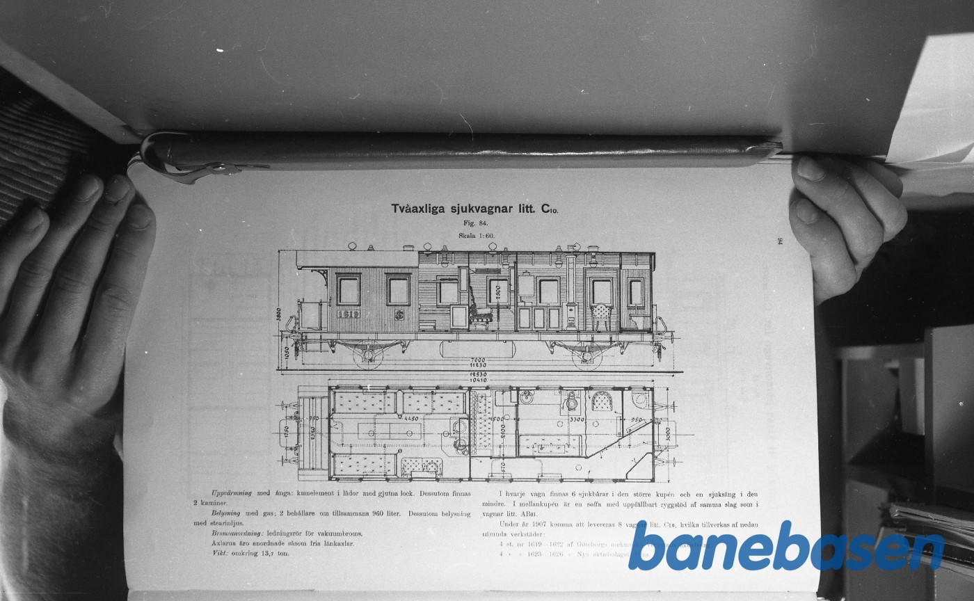Tegning.Svenske Jernbanevogne Tegning.Svenske Jernbanevogne