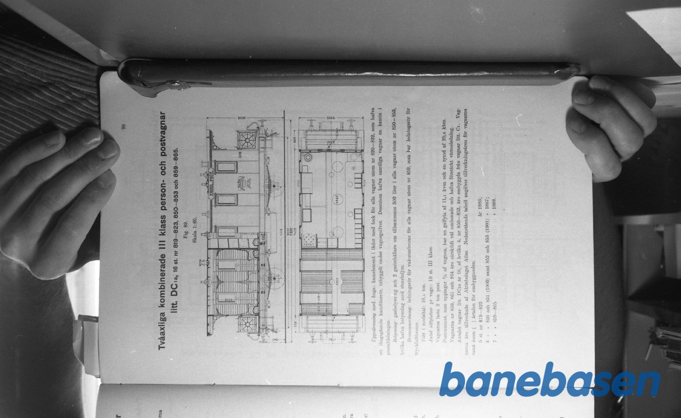 Tegning.Svenske Jernbanevogne Tegning.Svenske Jernbanevogne