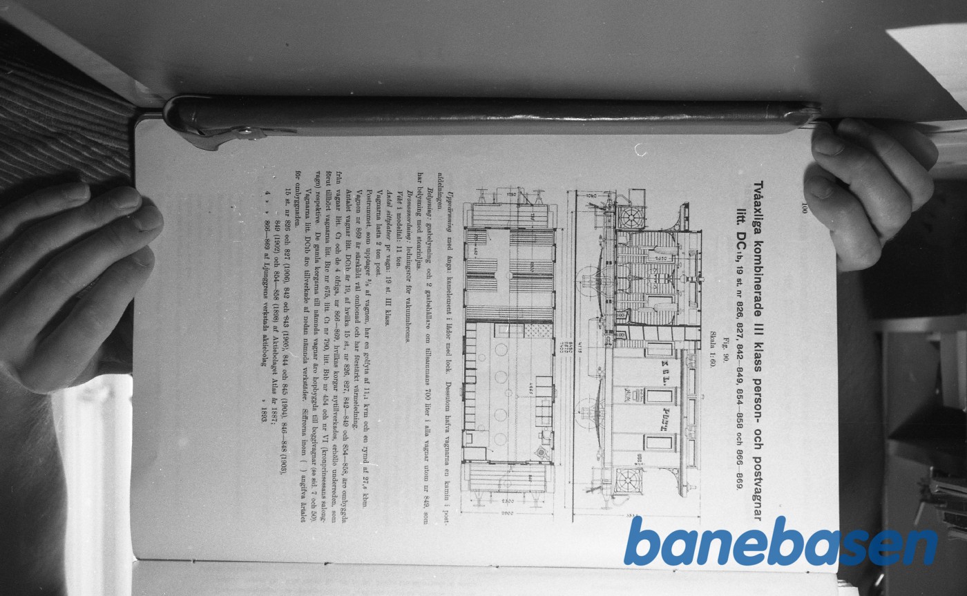 Tegning.Svenske Jernbanevogne Tegning.Svenske Jernbanevogne