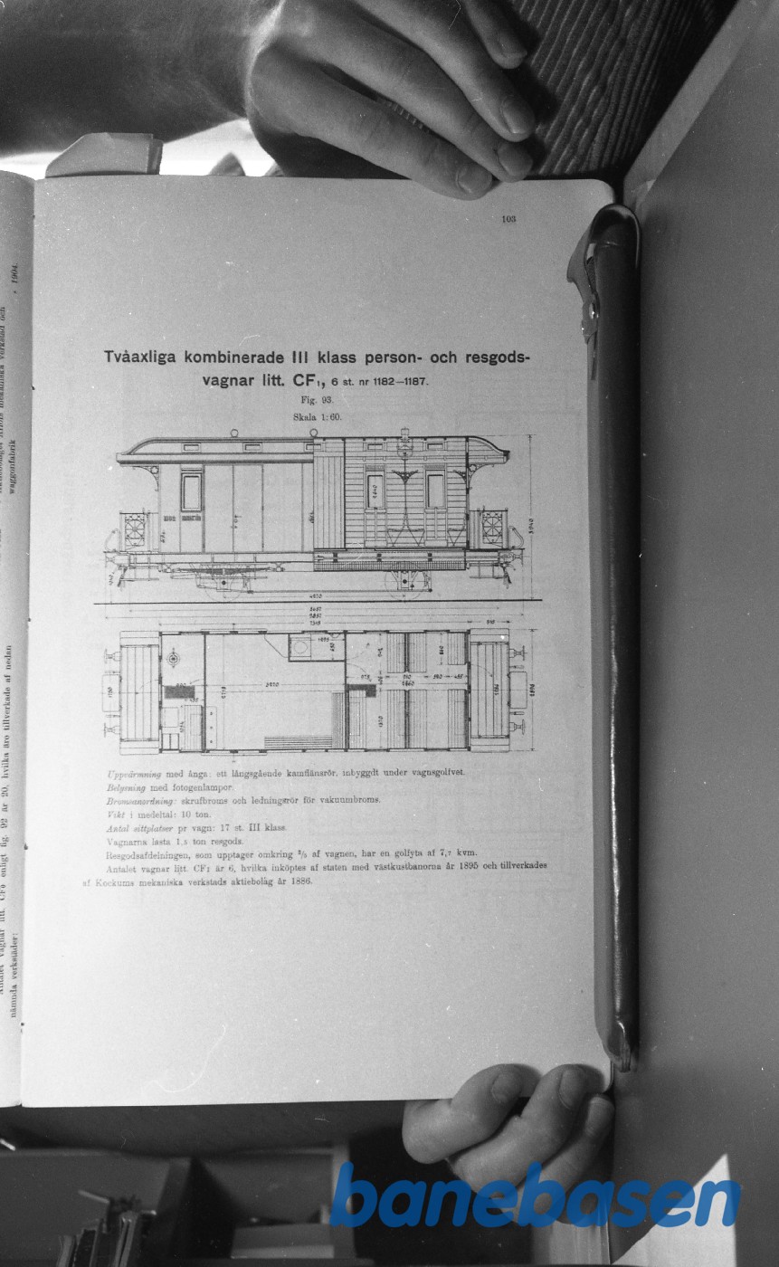 Tegning.Svenske Jernbanevogne Tegning.Svenske Jernbanevogne