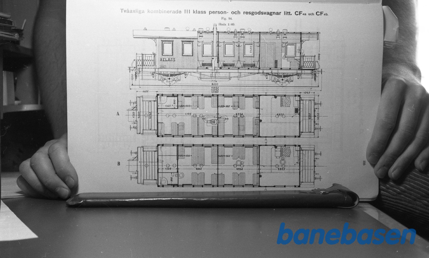 Tegning.Svenske Jernbanevogne Tegning.Svenske Jernbanevogne