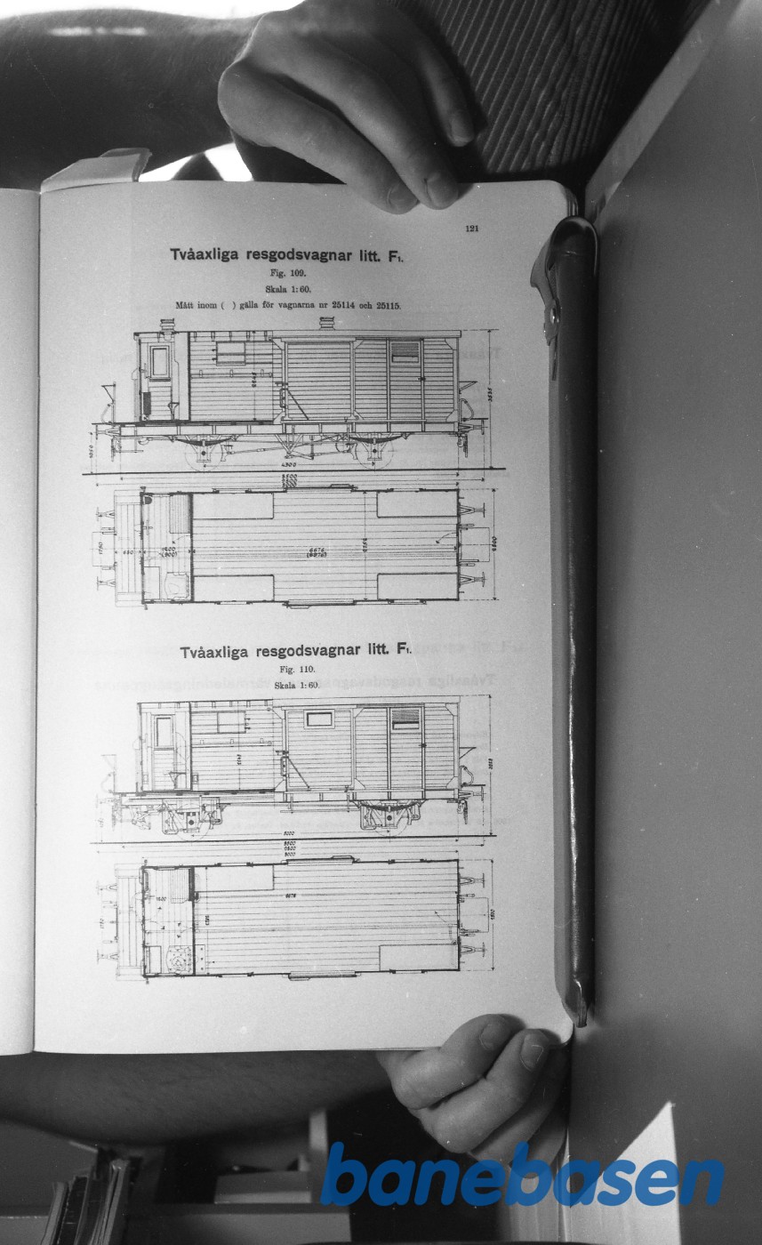 Tegning.Svenske Jernbanevogne Tegning.Svenske Jernbanevogne
