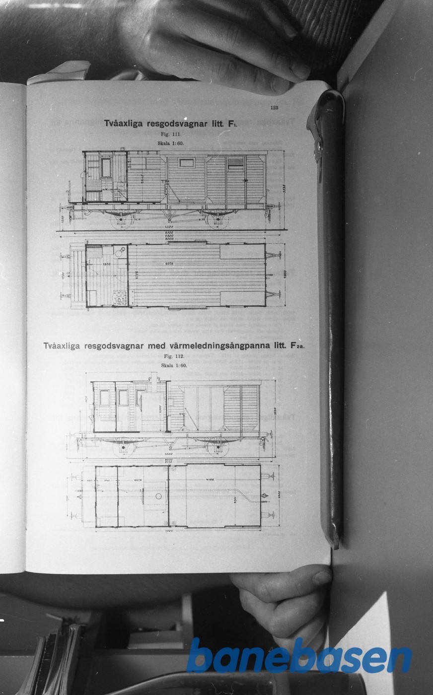 Tegning.Svenske Jernbanevogne Tegning.Svenske Jernbanevogne