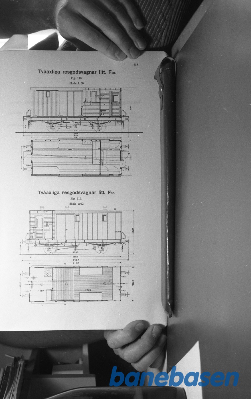 Tegning.Svenske Jernbanevogne Tegning.Svenske Jernbanevogne