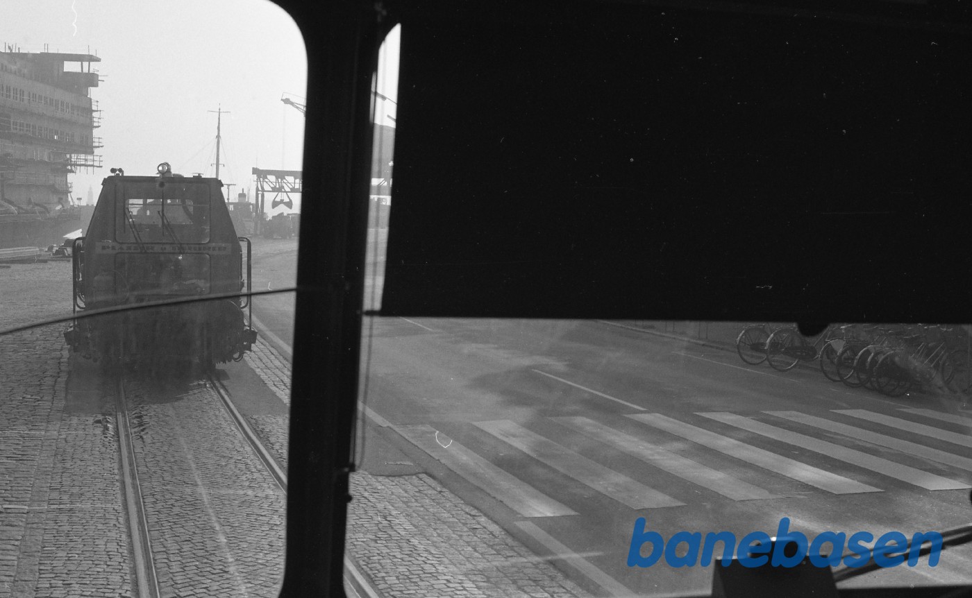 Helsingør Havn set fra skinnebus Helsingør Havn set fra skinnebus