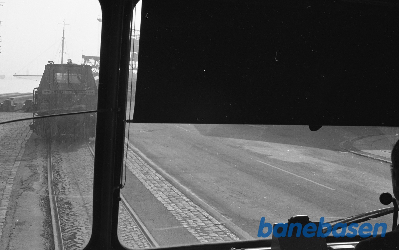 Helsingør Havn set fra skinnebus Helsingør Havn set fra skinnebus