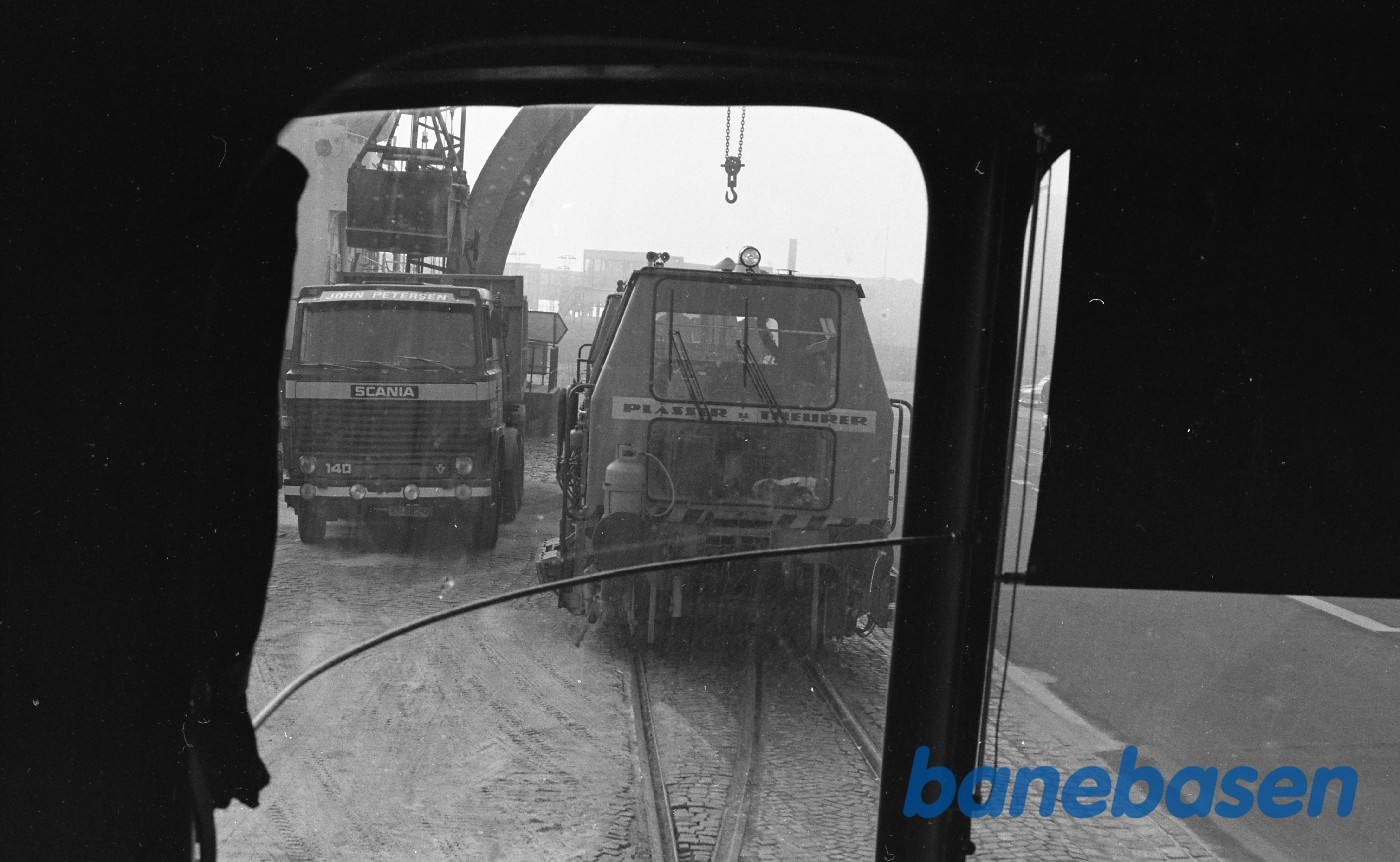 Helsingør Havn set fra skinnebus Helsingør Havn set fra skinnebus