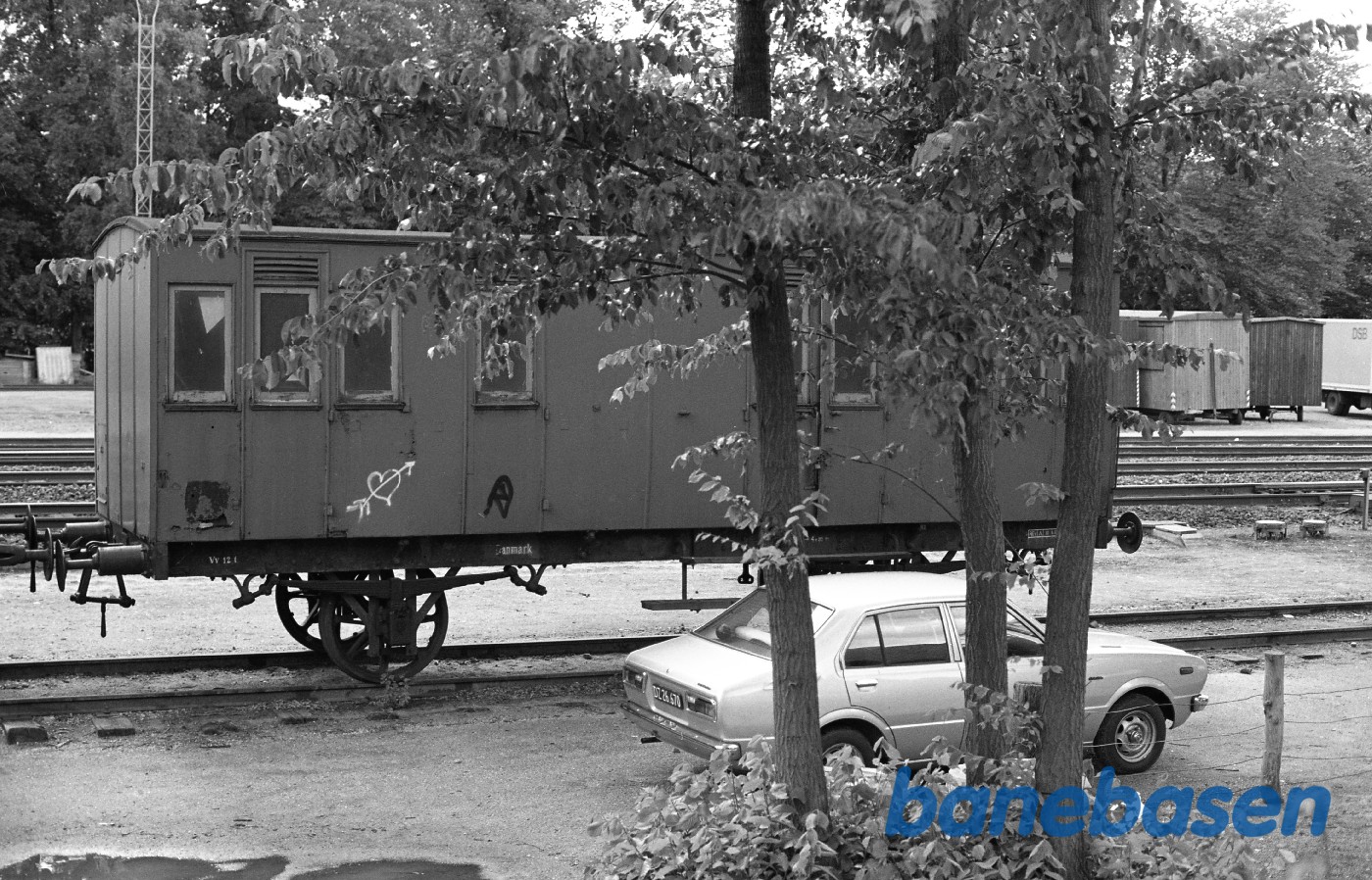 Rungsted station. Gl SFJ kupevogn Rungsted station. Gl SFJ kupevogn