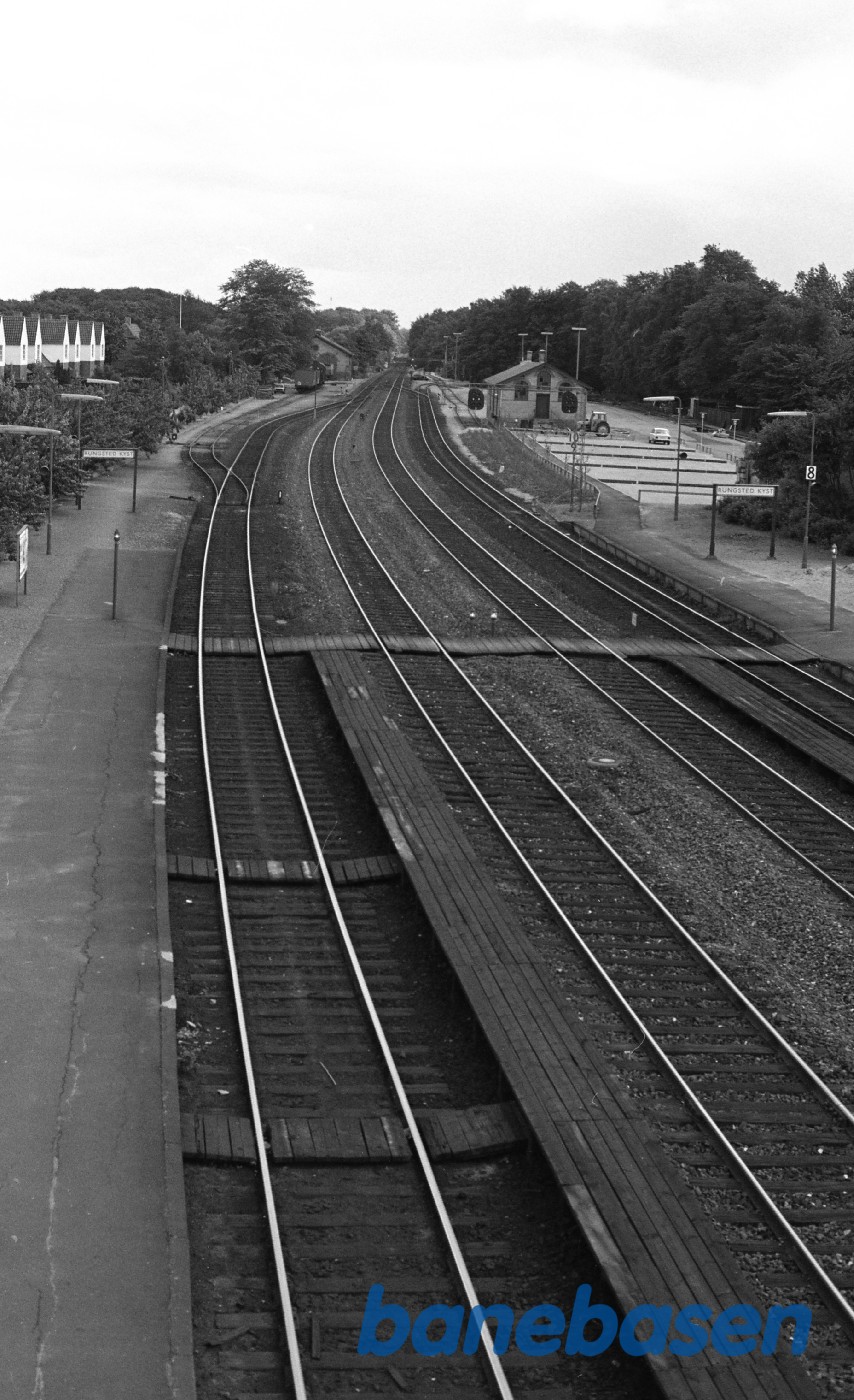 Rungsted station.Udsigt over sporarealet Rungsted station.Udsigt over sporarealet