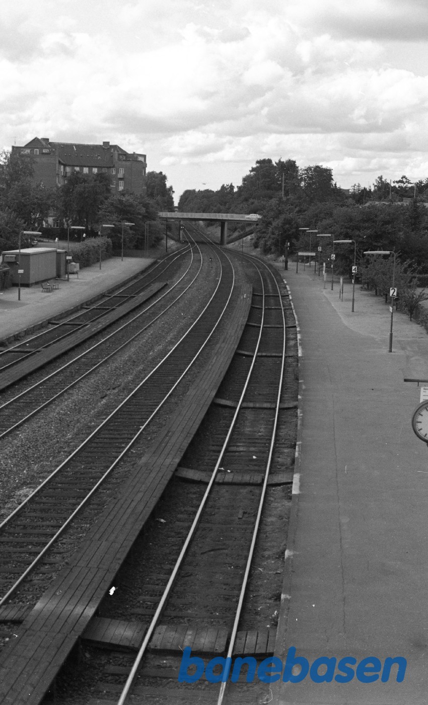 Rungsted station.Udsigt over sporarealet Rungsted station.Udsigt over sporarealet