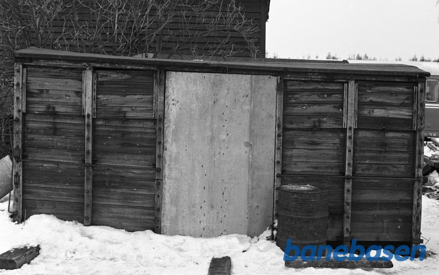 Kagerup station med gl GDS Q vognkasse Kagerup station med gl GDS Q vognkasse