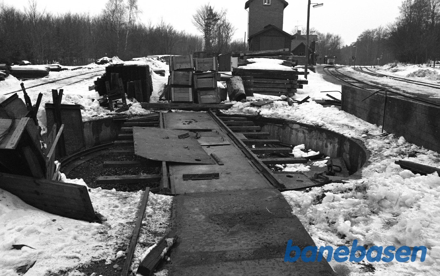 Kagerup station. Sydenden. Drejeskiven Kagerup station. Sydenden. Drejeskiven