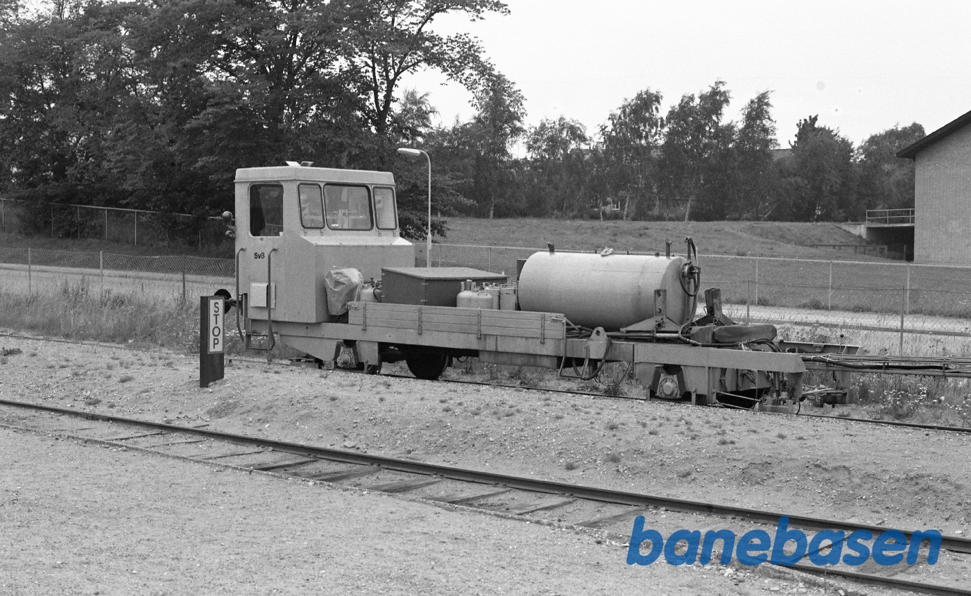 Gilleleje station med arbejdskøretøjer Gilleleje station med arbejdskøretøjer