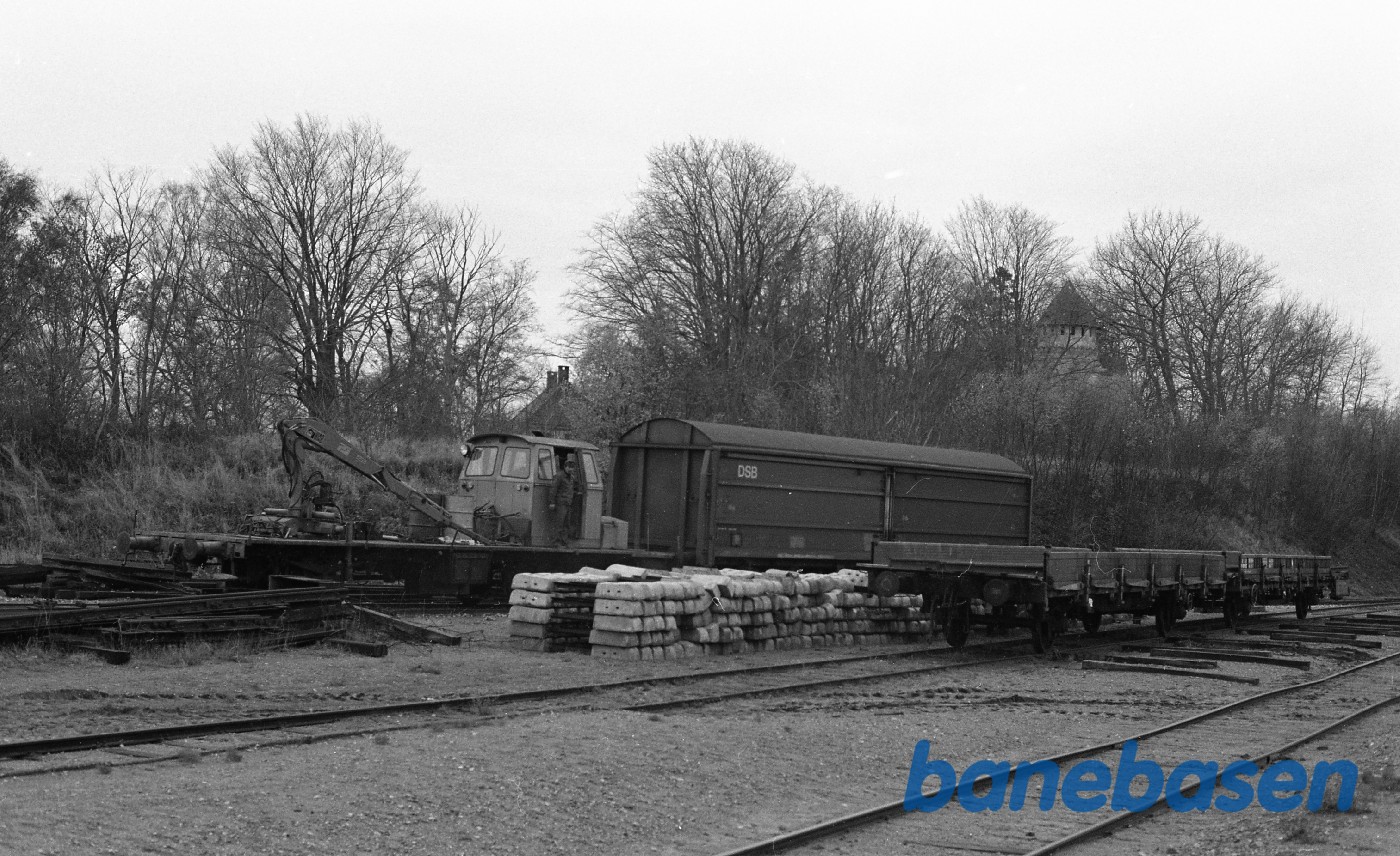Gilleleje station med åbne godsvogne (Fra HFHJ) Gilleleje station med åbne godsvogne (Fra HFHJ)