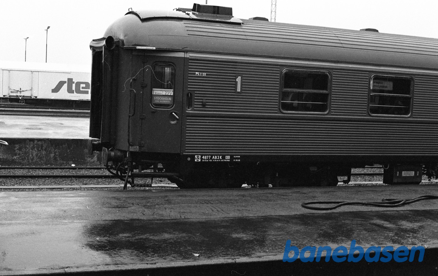 Helsingør station med Sj personvogn Helsingør station med Sj personvogn