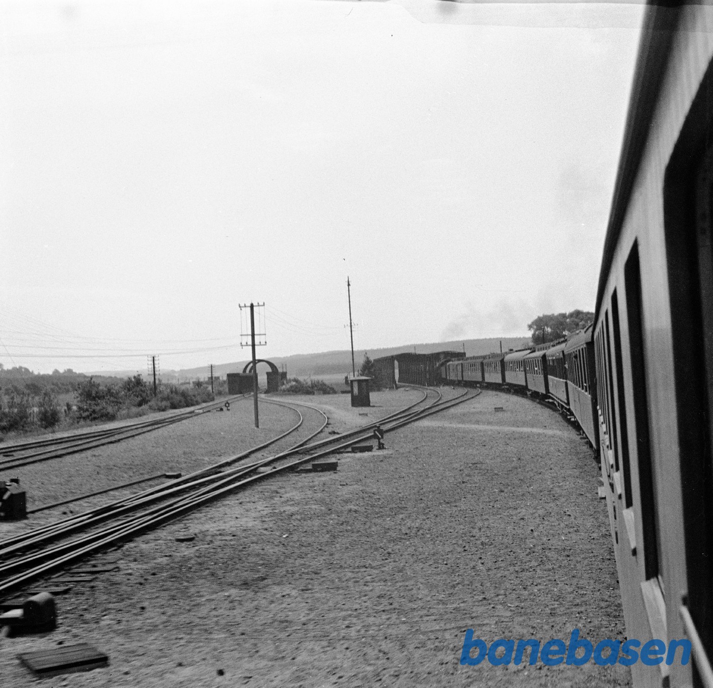 Gudenåbroerne ved Langå. Set fra toget Gudenåbroerne ved Langå. Set fra toget
